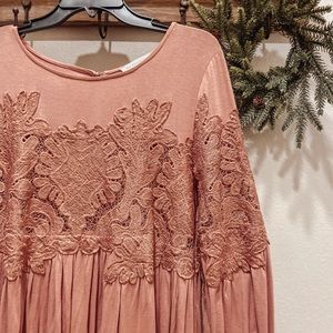 Beautiful pink flowy blouse!